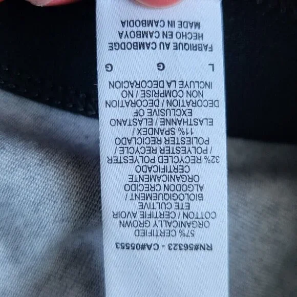 Nike Women Gray Gold Swoosh Just Do It Logo Lightweight Leg A See Legging Size L - Picture 8 of 14